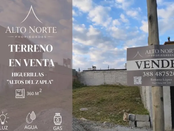 Terreno en Higuerillas — Alto del Zapla